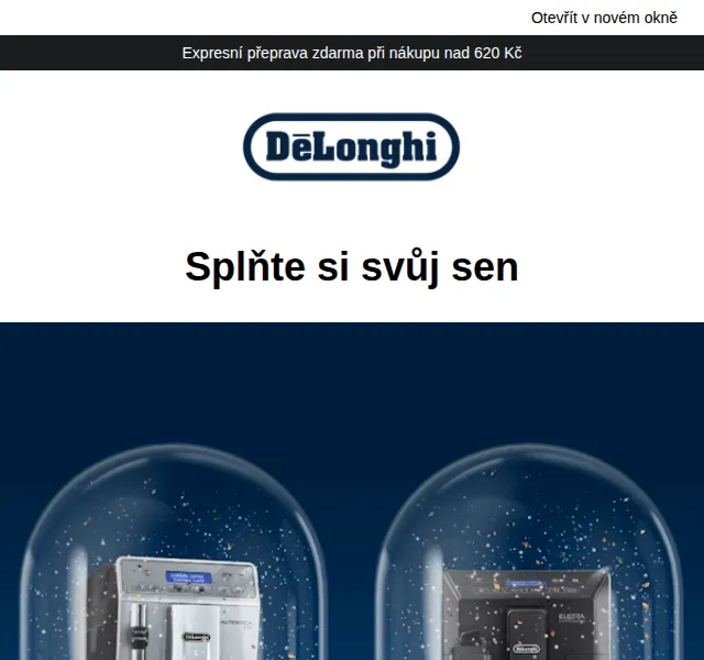 De'Longhi: Sleva až 30 % na kávovary – červen 2026 | Nuslet.cz