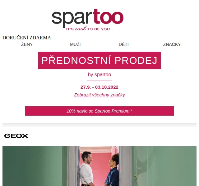 Spartoo: Až -50 % Geox, GBB, JDY, Desigual – červen 2026 | Nuslet.cz