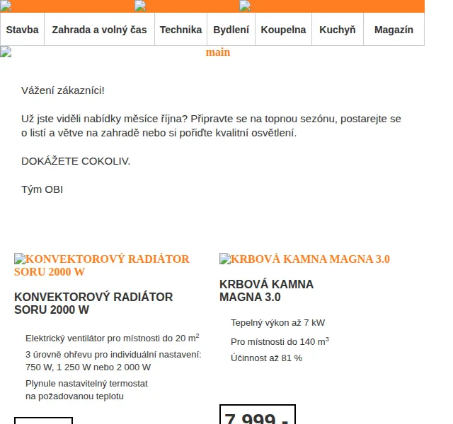 OBI: Podzimní nabídka topení a zahrady – říjen 2023 | Nuslet.cz