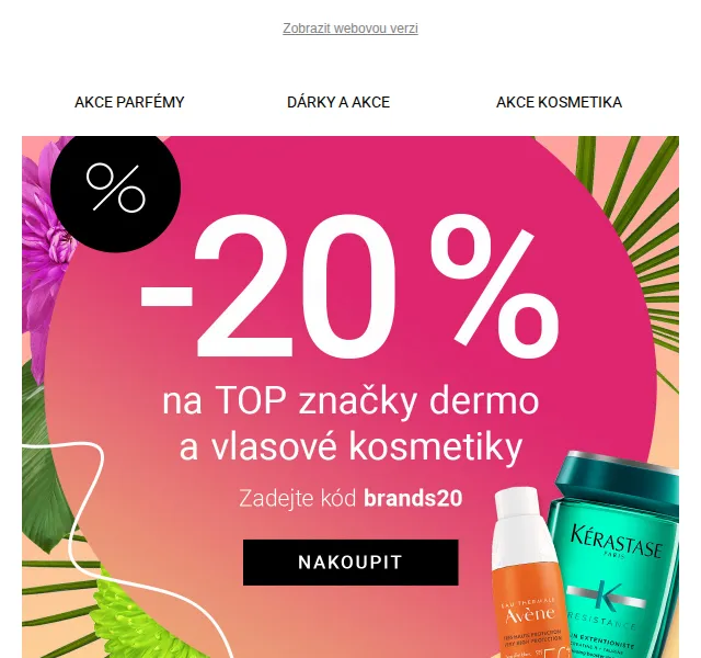 Notino: -20 % na TOP značky dermo a vlasové kosmetiky – červen 2026 | Nuslet.cz