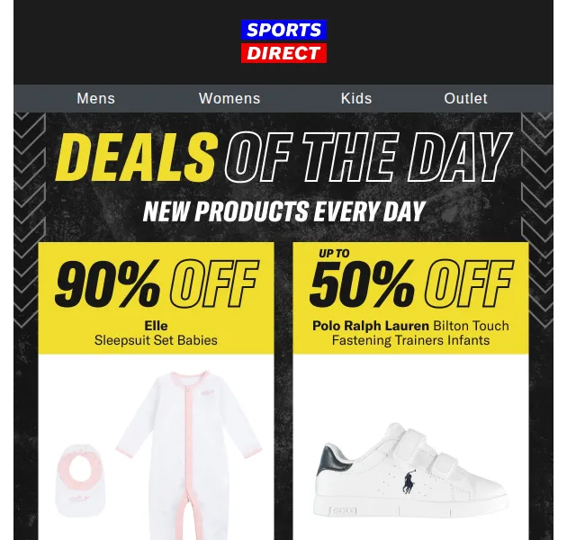 Sportsdirect: 90% OFF – Elle Baby za £2.80 – červen 2026 | Nuslet.cz