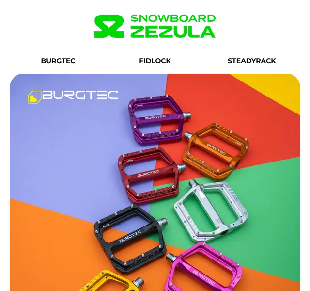 Snowboard Zezula: Burgtec, Fidlock, Steadyrack – červen 2026