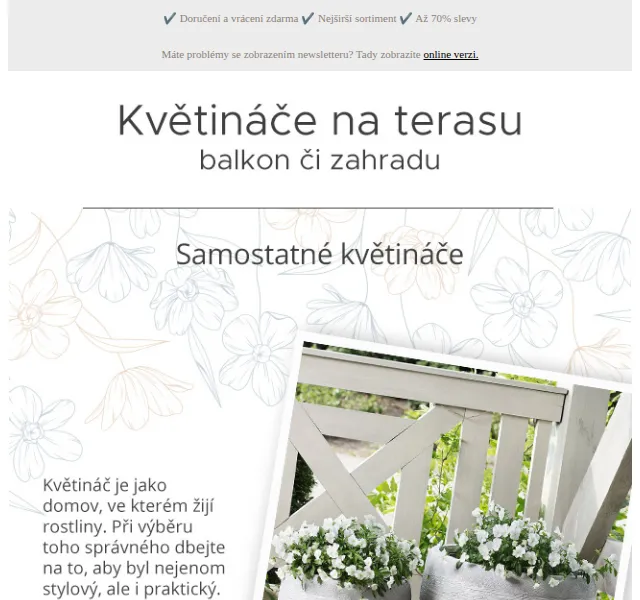 Beliani: Venkovní květináče od 1 599 Kč – červen 2026 | Nuslet.cz