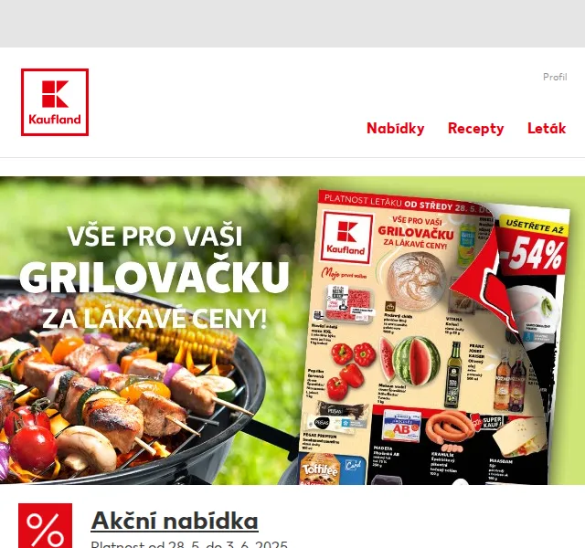 Kaufland: Meloun -50 % a Pegas zmrzlina -40 % – červen 2025 | Nuslet.cz