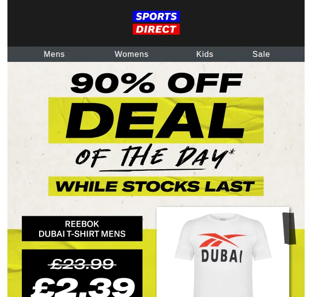 Sportsdirect: Reebok trička od 58 Kč – červen 2026 | Nuslet.cz
