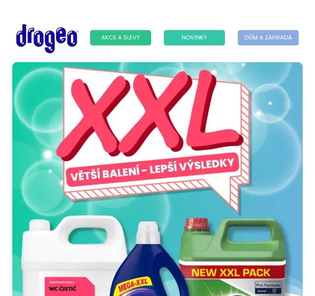 Drogeo: XXL balení drogerií – duben 2026 | Nuslet.cz