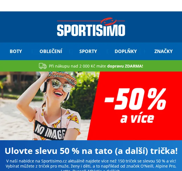 Sportisimo: Trička s 50% slevou – červen 2022 | Nuslet.cz
