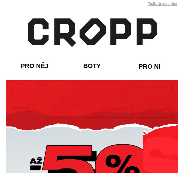 Cropp: Výprodej se slevou až 50 % – červen 2026 | Nuslet.cz