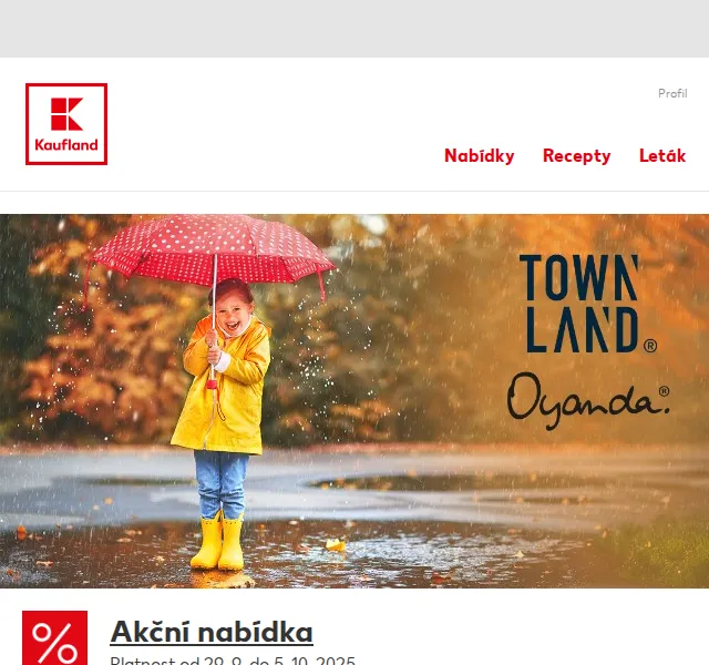 Kaufland: Townland a Oyanda bundy od 299 Kč – září 2025 | Nuslet.cz