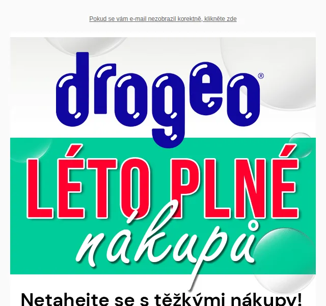 Drogeo: Online nákupy s dopravou zdarma – červen 2026 | Nuslet.cz