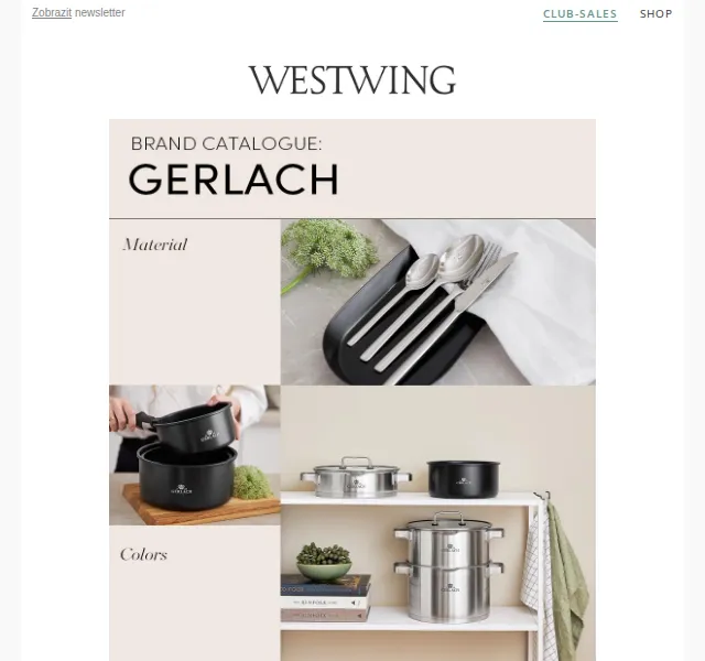 Westwing: Gerlach katalog a slevy – červen 2026 | Nuslet.cz