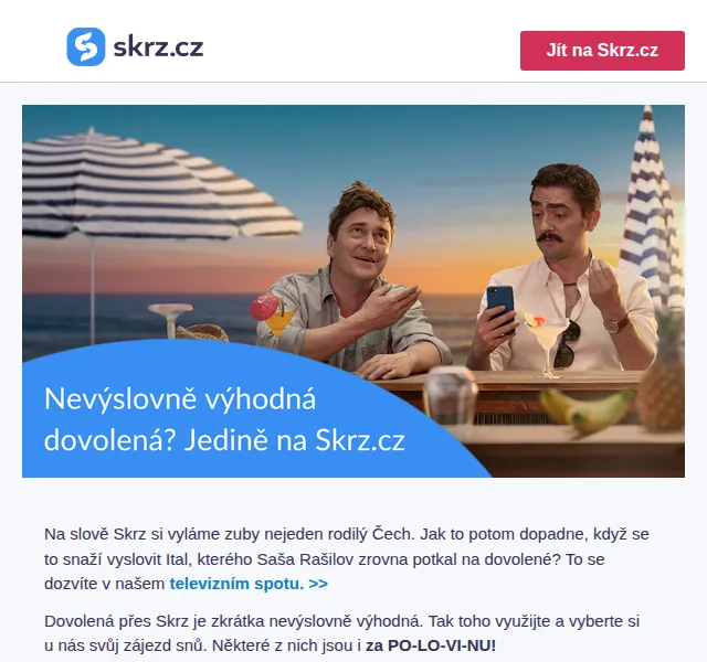 Skrz.cz: Dovolená s až 55% slevou – červen 2026 | Nuslet.cz