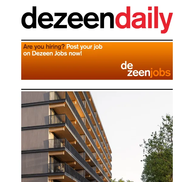 Dezeen Daily: Architektura a design – červen 2026 | Nuslet.cz