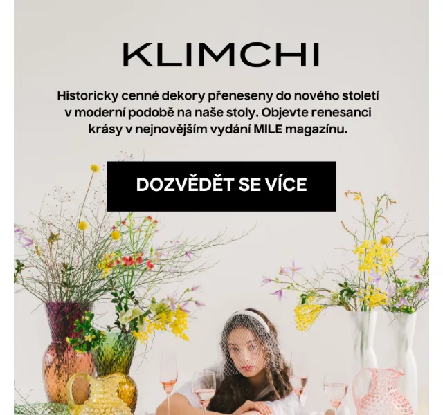 KLIMCHI: Renesance krásy – ručně foukané sklo – červen 2026 | Nuslet.cz