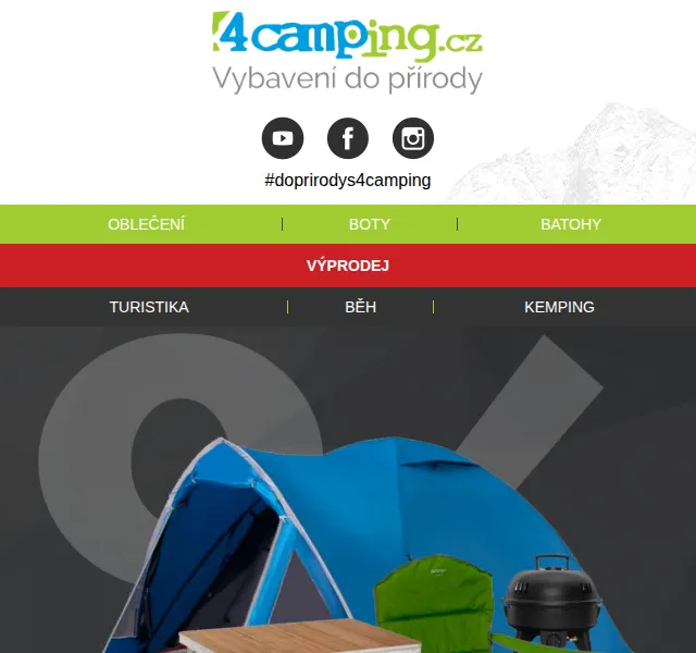 4camping.cz: Výprodej sezóny 2022 – červen 2026 | Nuslet.cz