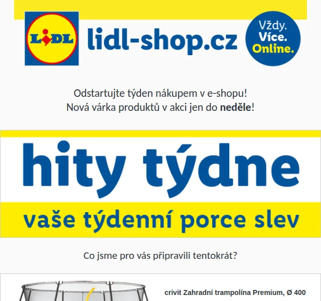 Lidl: Hity týdne slevy až 42 % – červen 2026 | Nuslet.cz