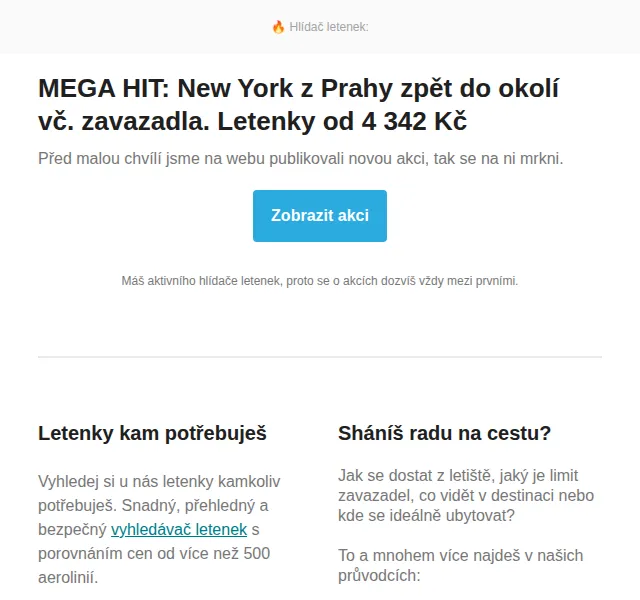 Cestujlevne.com: New York z Prahy zpět od 4 342 Kč – červen 2026 | Nuslet.cz