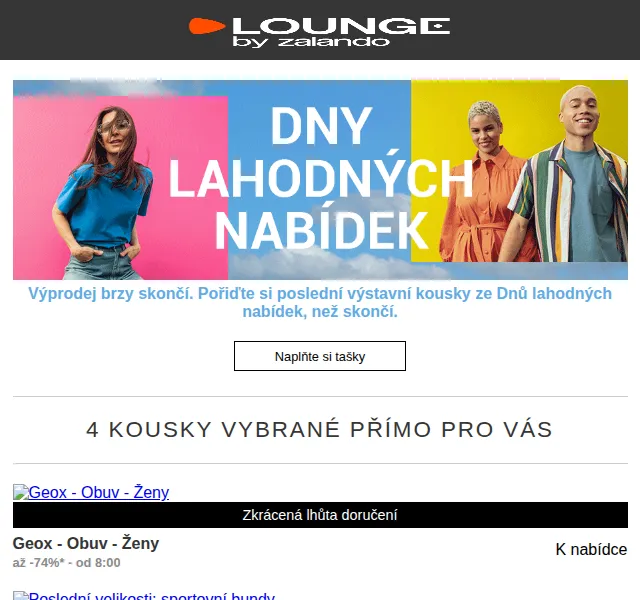 Lounge by Zalando: Geox, EMU Australia, O Bag až -79 % – červen 2026 | Nuslet.cz