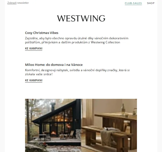 Westwing: Vánoční textilie z Westwing Collection – červen 2026 | Nuslet.cz