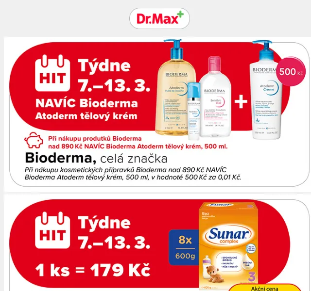 Dr.Max: Hit týdne s úsporou až 560 Kč – červen 2026 | Nuslet.cz