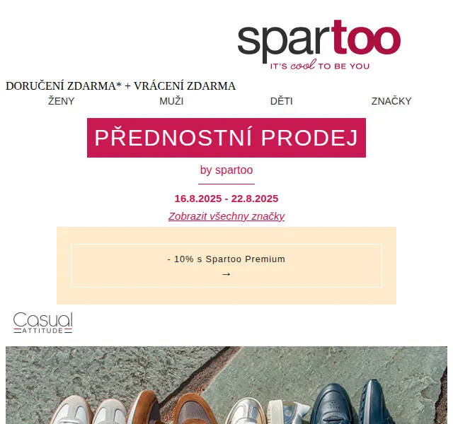 Spartoo: Až -50 % na Columbia, Tamaris, Gabor – červen 2026 | Nuslet.cz