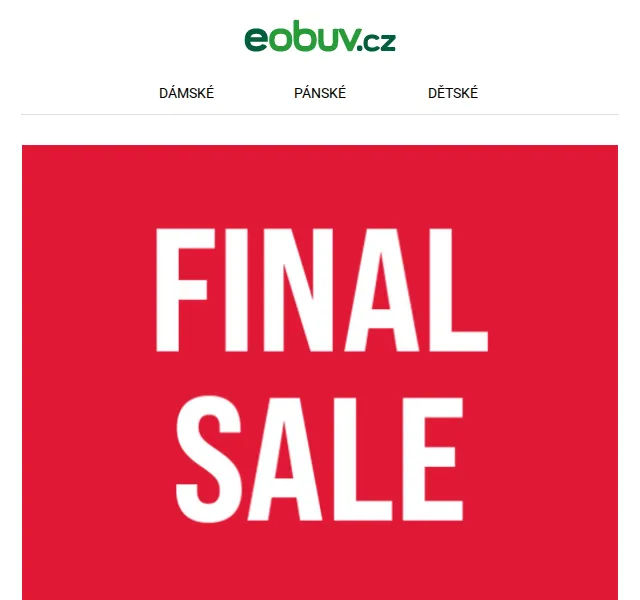 eobuv.cz: Final Sale se slevou až 70 % – červenec 2026 | Nuslet.cz