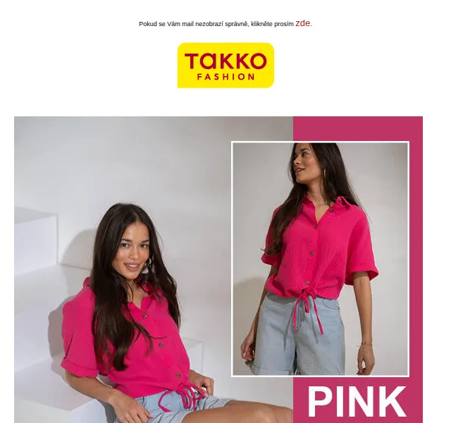 Takko Fashion: letní růžová kolekce – šaty od 249 Kč, halenky od 219 Kč – červen 2026 | Nuslet.cz