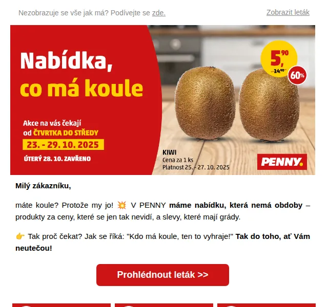 Penny: Zelenina, ovoce a svačiny ve slevě – říjen 2025 | Nuslet.cz