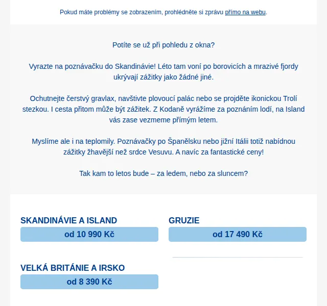 Čedok: Skandinávie od 10 990 Kč – červen 2026 | Nuslet.cz