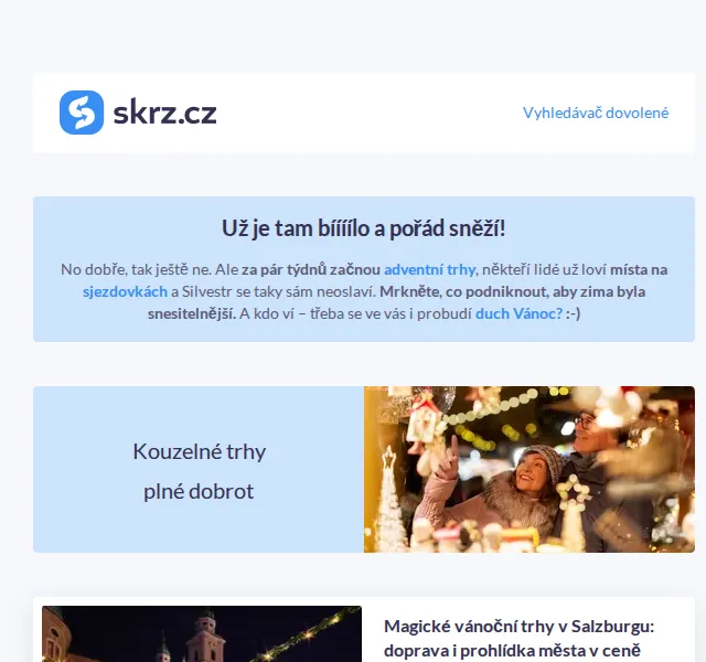 Vánoce na Skrz: Zimní zážitky – červen 2026 | Nuslet.cz