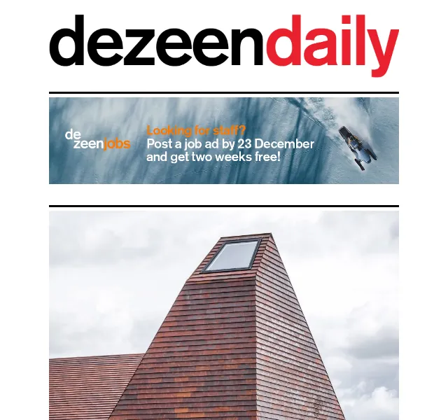 Dezeen Daily: Architektonické novinky z designového světa – červen 2026 | Nuslet.cz