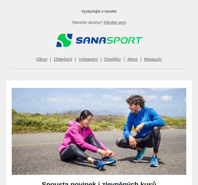 Sanasport: jarní novinky a slevy na běžeckou obuv – červen 2026 | Nuslet.cz