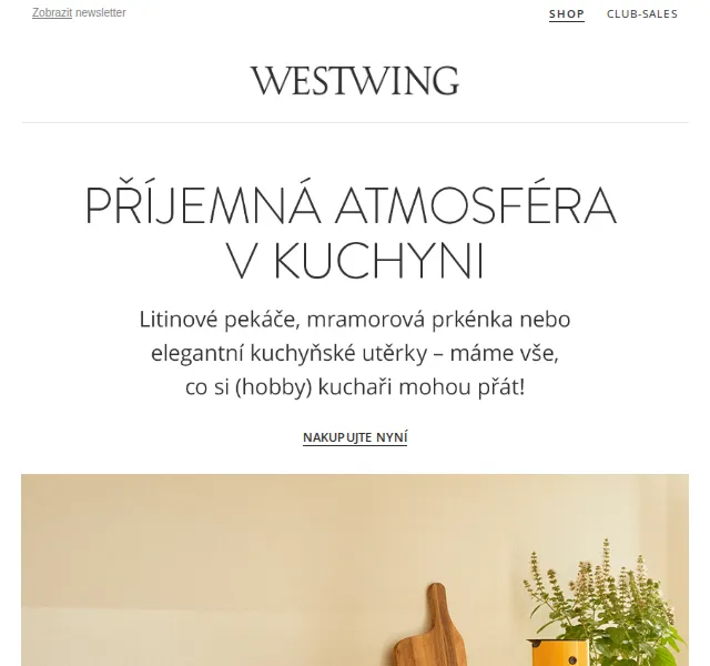 WestwingNow: trendy nádobí a luxusní skleničky – prosinec 2026 | Nuslet.cz