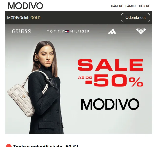 Modivo: Teplo a pohodlí až do -50 % – červen 2026 | Nuslet.cz