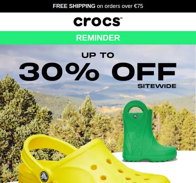 Crocs: Sleva až 30 % na jarní kolekci – červen 2026 | Nuslet.cz