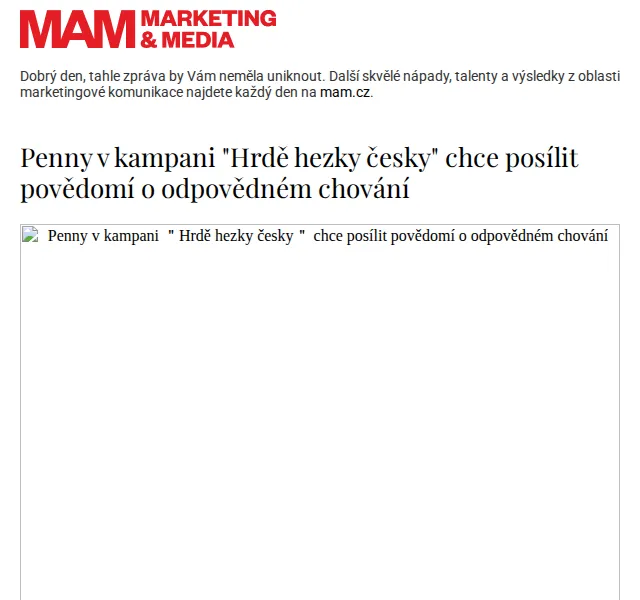 Marketing & Media: Penny Hrdě hezky česky – červen 2026 | Nuslet.cz
