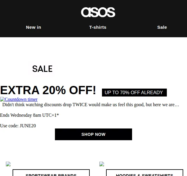 ASOS: Extra 20% sleva na výprodej – červenec 2026 | Nuslet.cz