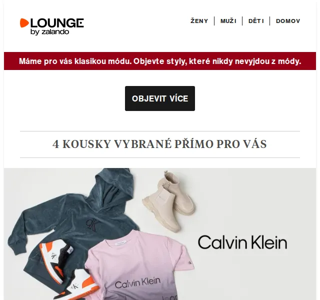 Lounge by Zalando: Calvin Klein, Marc O'Polo až 80 % – červen 2026 | Nuslet.cz