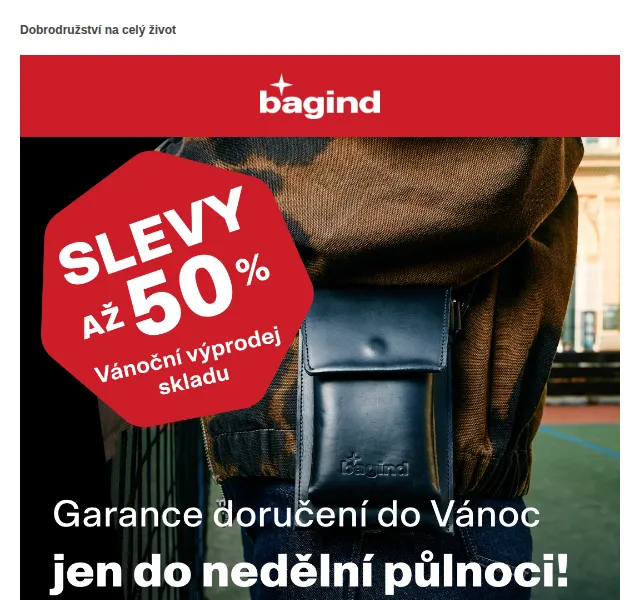 Bagind: slevy na skladovky do neděle – červen 2026 | Nuslet.cz