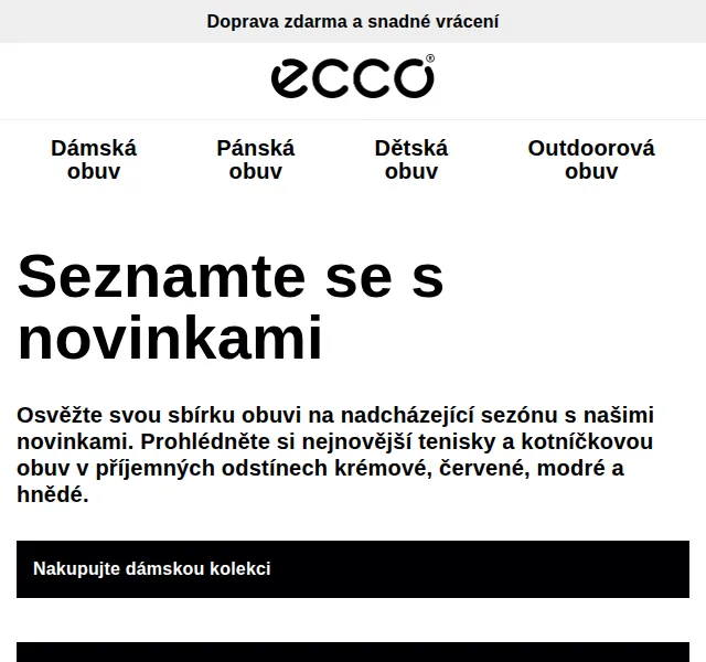 ECCO: Nová kolekce obuvi – červen 2026 | Nuslet.cz
