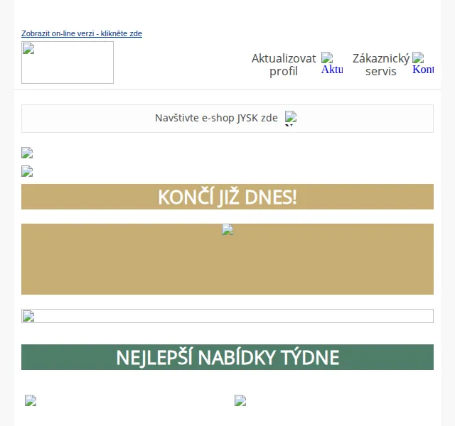 JYSK: Doprava zdarma jen dnes – červen 2026 | Nuslet.cz