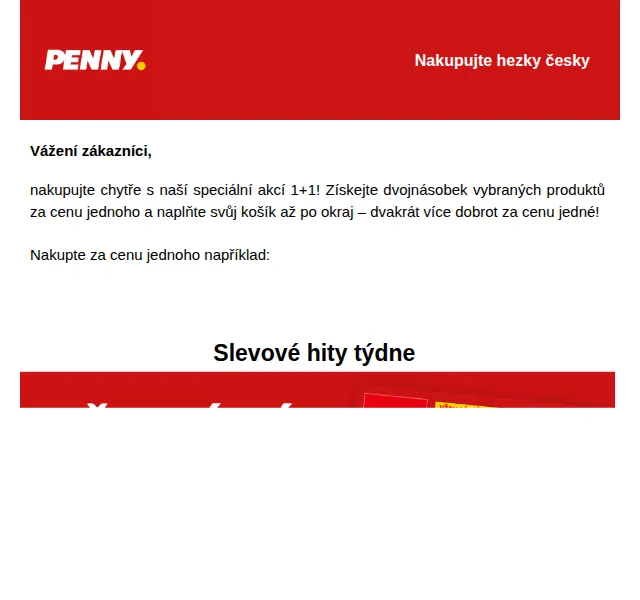 Penny: Akce 1+1 – srpen 2026 | Nuslet.cz