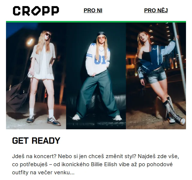 Cropp: Look na koncert od Billie Eilish – červen 2026 | Nuslet.cz
