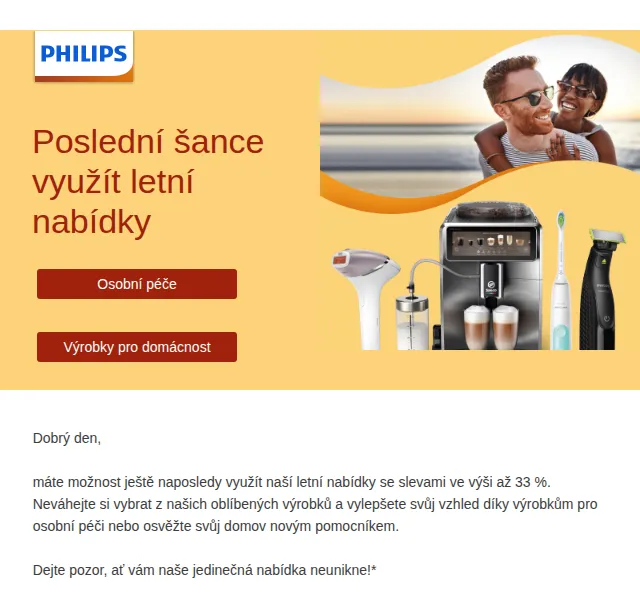 Philips: letní slevy až 33 % – červen 2026 | Nuslet.cz