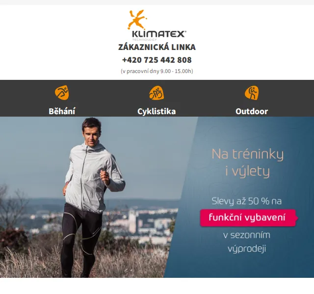 KLIMATEX: Slevy až 36 % na jarní vybavení – červen 2026 | Nuslet.cz