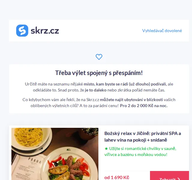 Vánoce na Skrz: Pobyty pro 2 do 2 000 Kč – červenec 2026 | Nuslet.cz