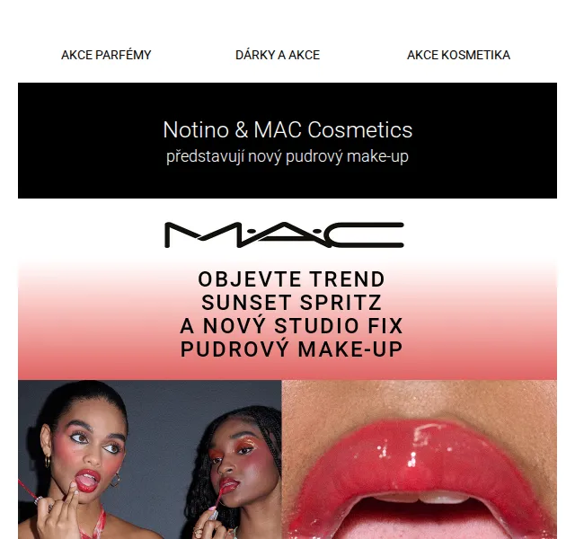 Notino: Dárek od MAC Cosmetics při nákupu nad 1 100 Kč – červen 2026 | Nuslet.cz