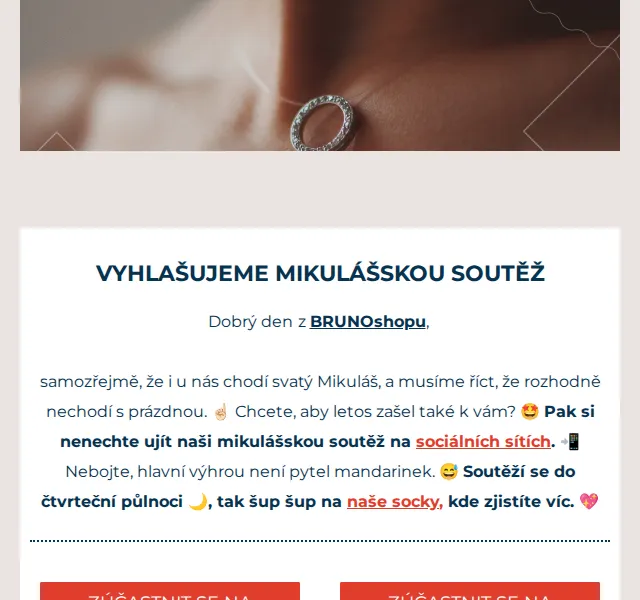 BRUNOshop.cz: Mikulášská soutěž o šperk zdarma – prosinec 2024 | Nuslet.cz