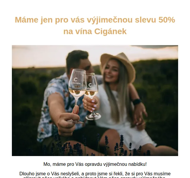 Vinociganek.cz: Sleva 50% na všechna vína – červen 2026 | Nuslet.cz