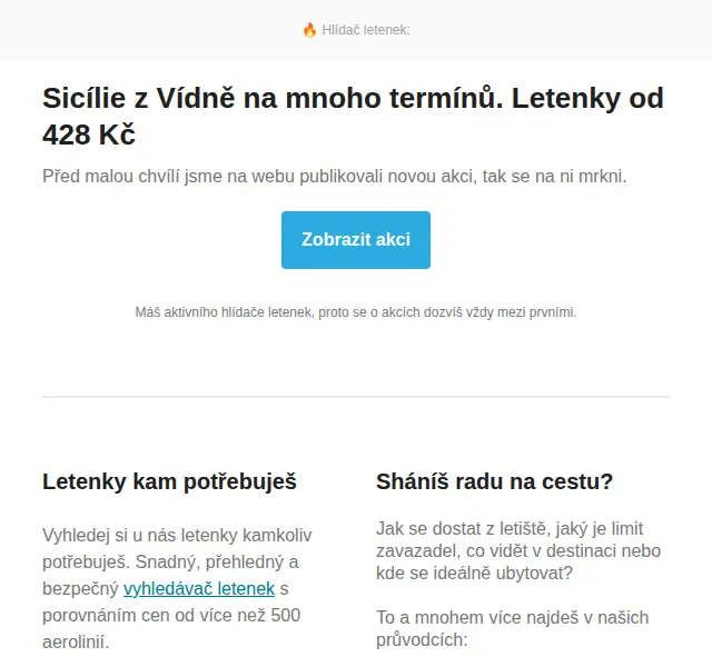 Cestujlevne.com: Sicílie z Vídně od 428 Kč – červen 2026 | Nuslet.cz